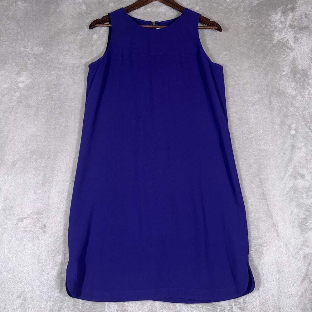 Ann Taylor Loft Sleeveless Dress Size 6 Purple Above The Knee Casual‎